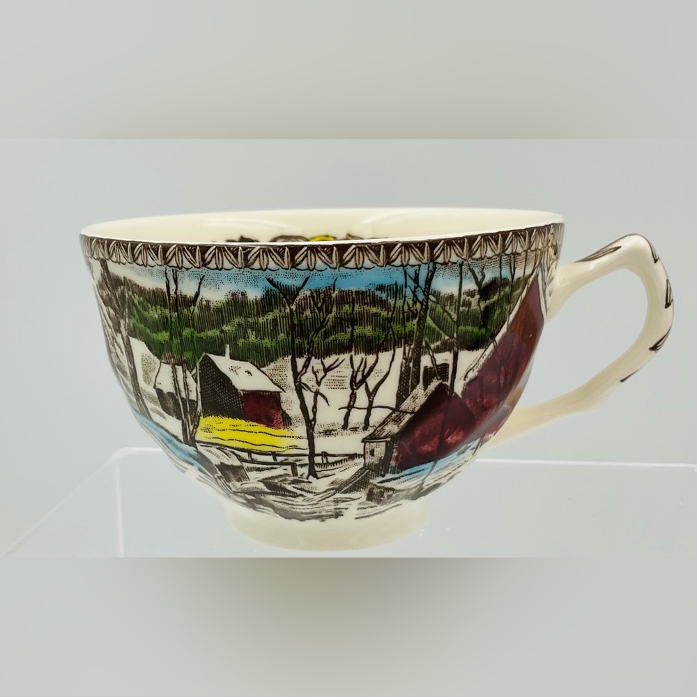 Vintage Johnson Brothers Friendly Village Set of 5 Tea Cups